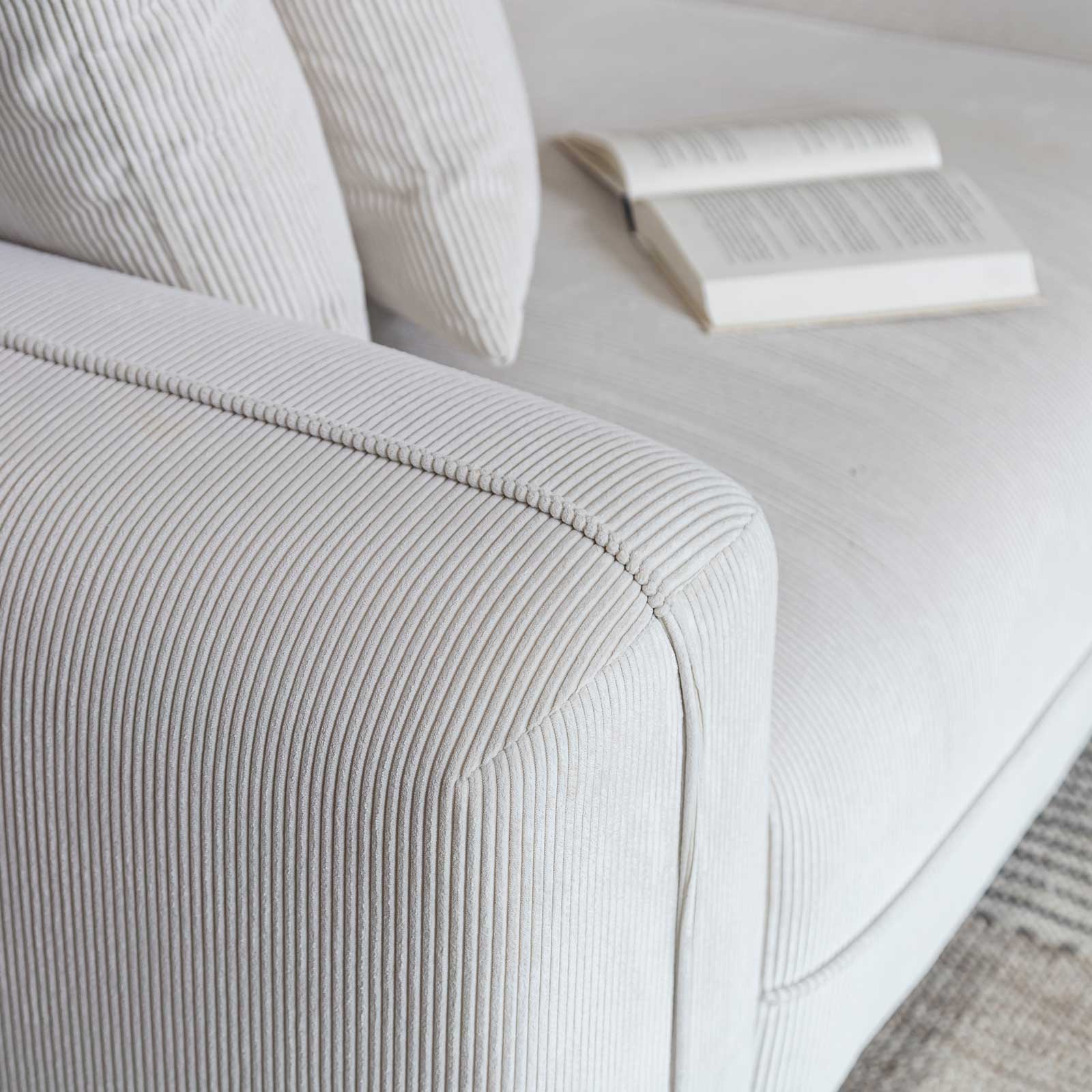 CityFit 3-Seater Condo Sofa - Cream