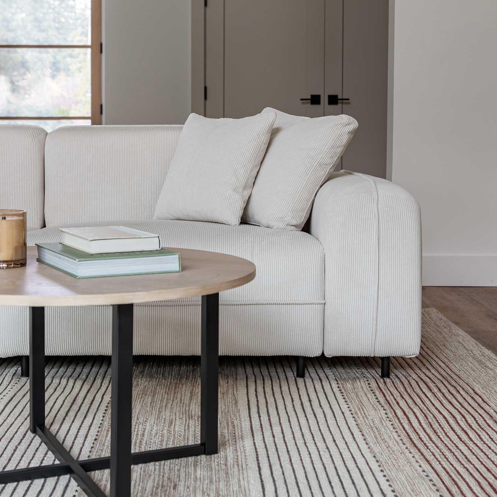 CityFit 3-Seater Condo Sofa - Cream