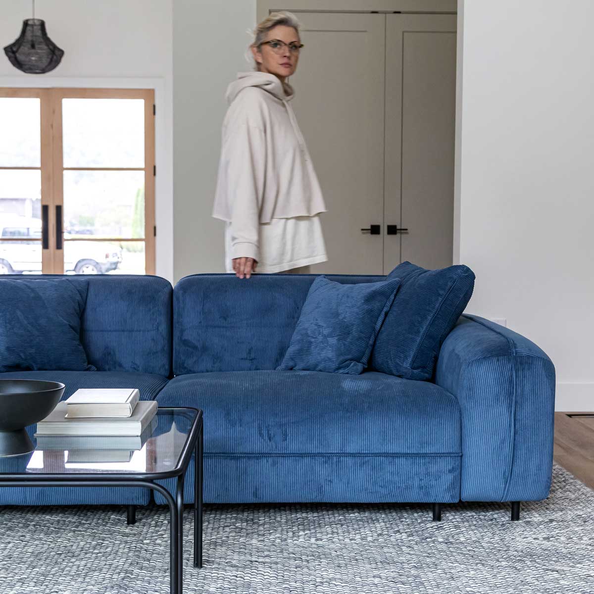 CityFit 3-Seater Condo Sofa - Blue