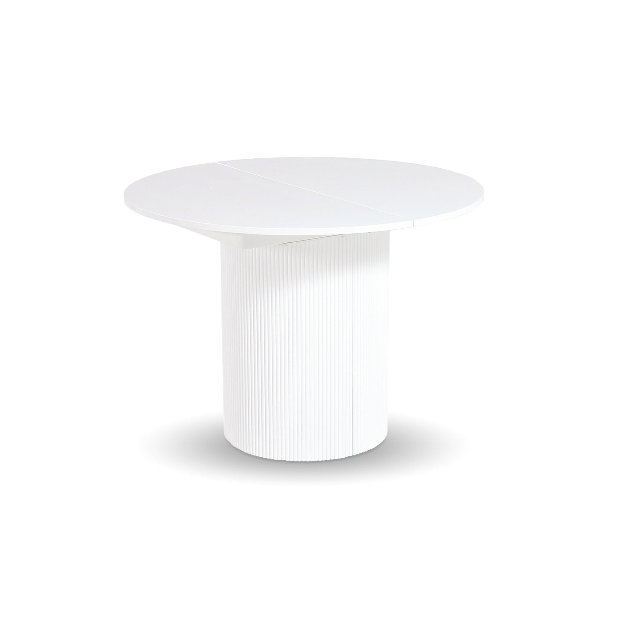 OvalNest Extension Dining Table - White/White