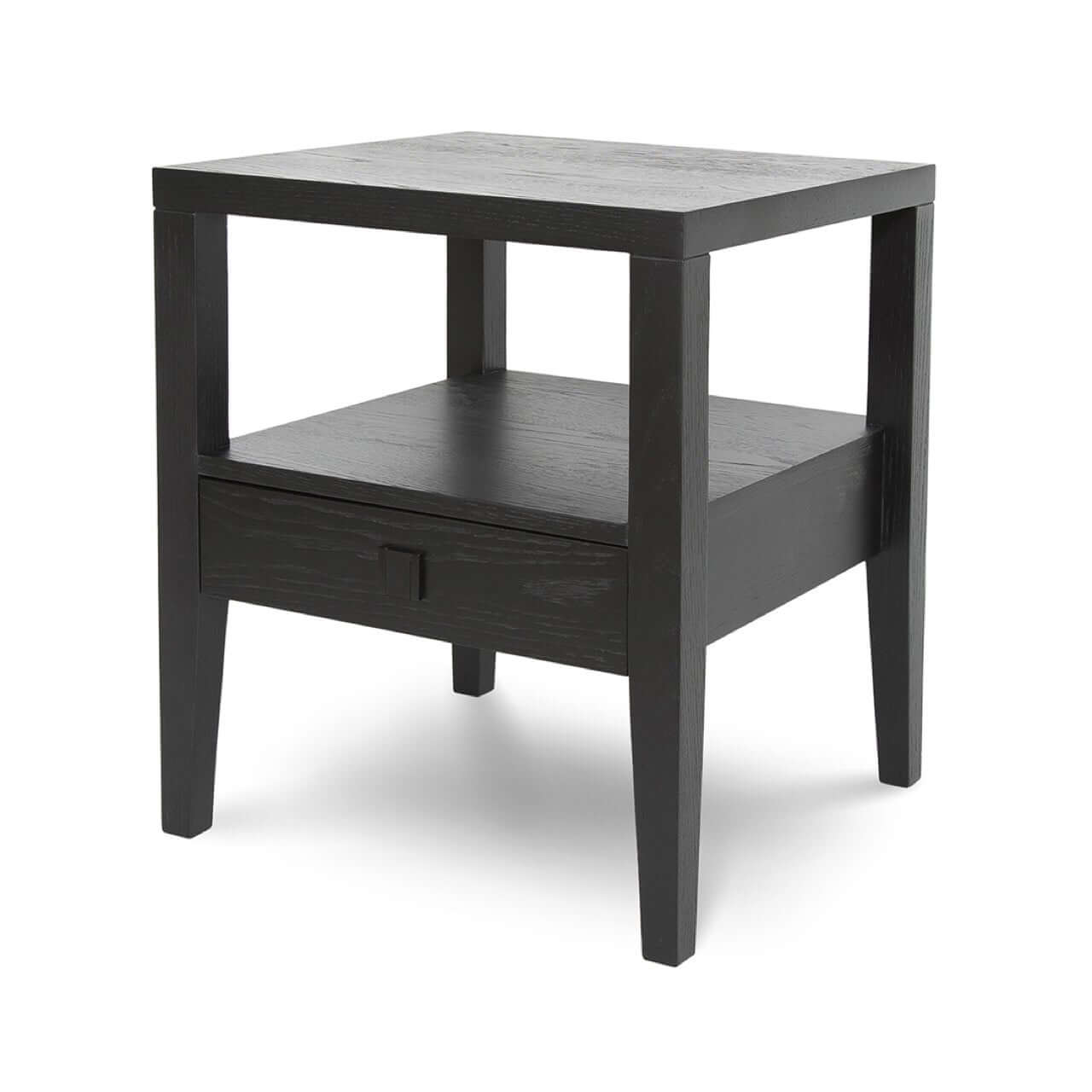 Metro 1 Drawer Accent Table - Black