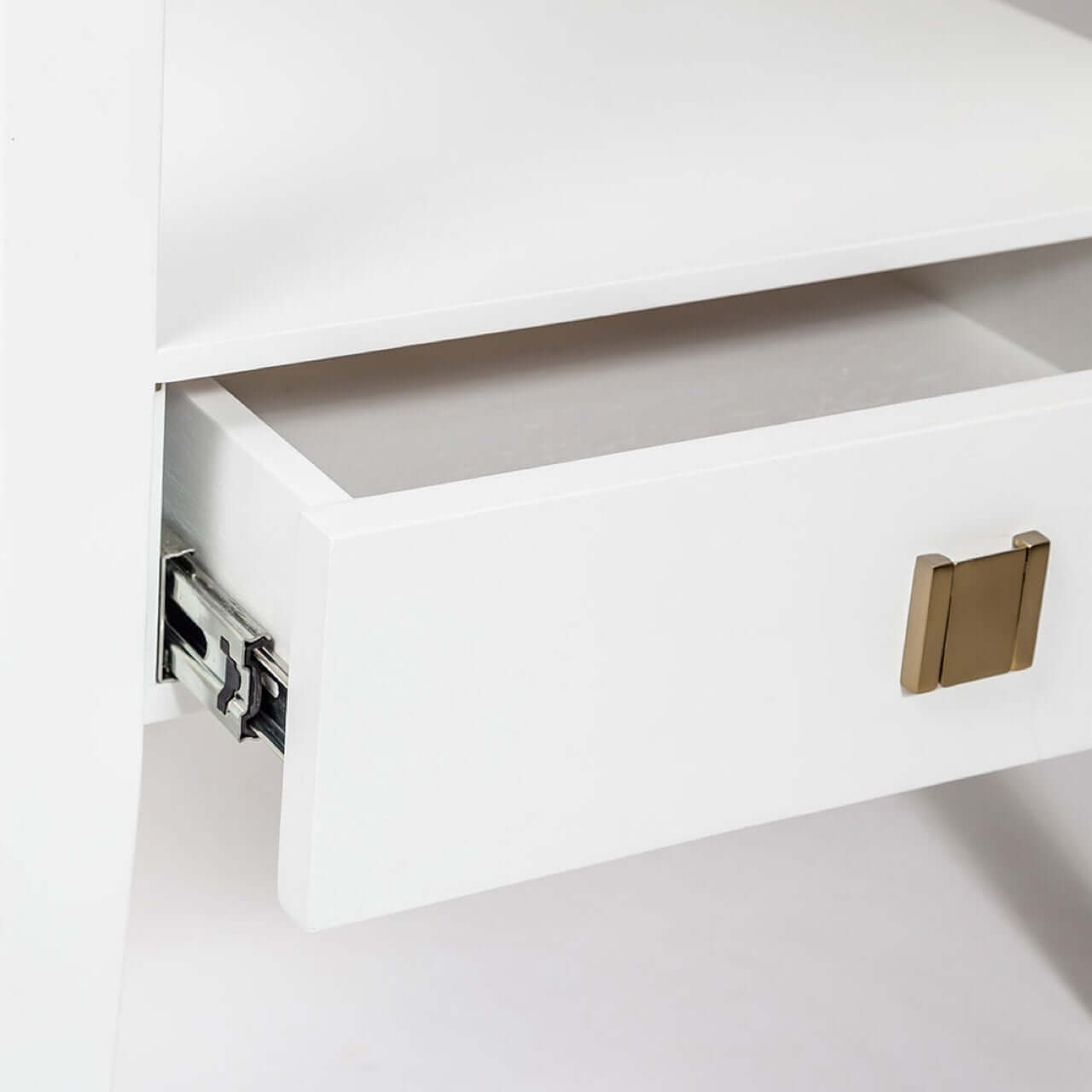 Metro 1 Drawer Accent Table - White