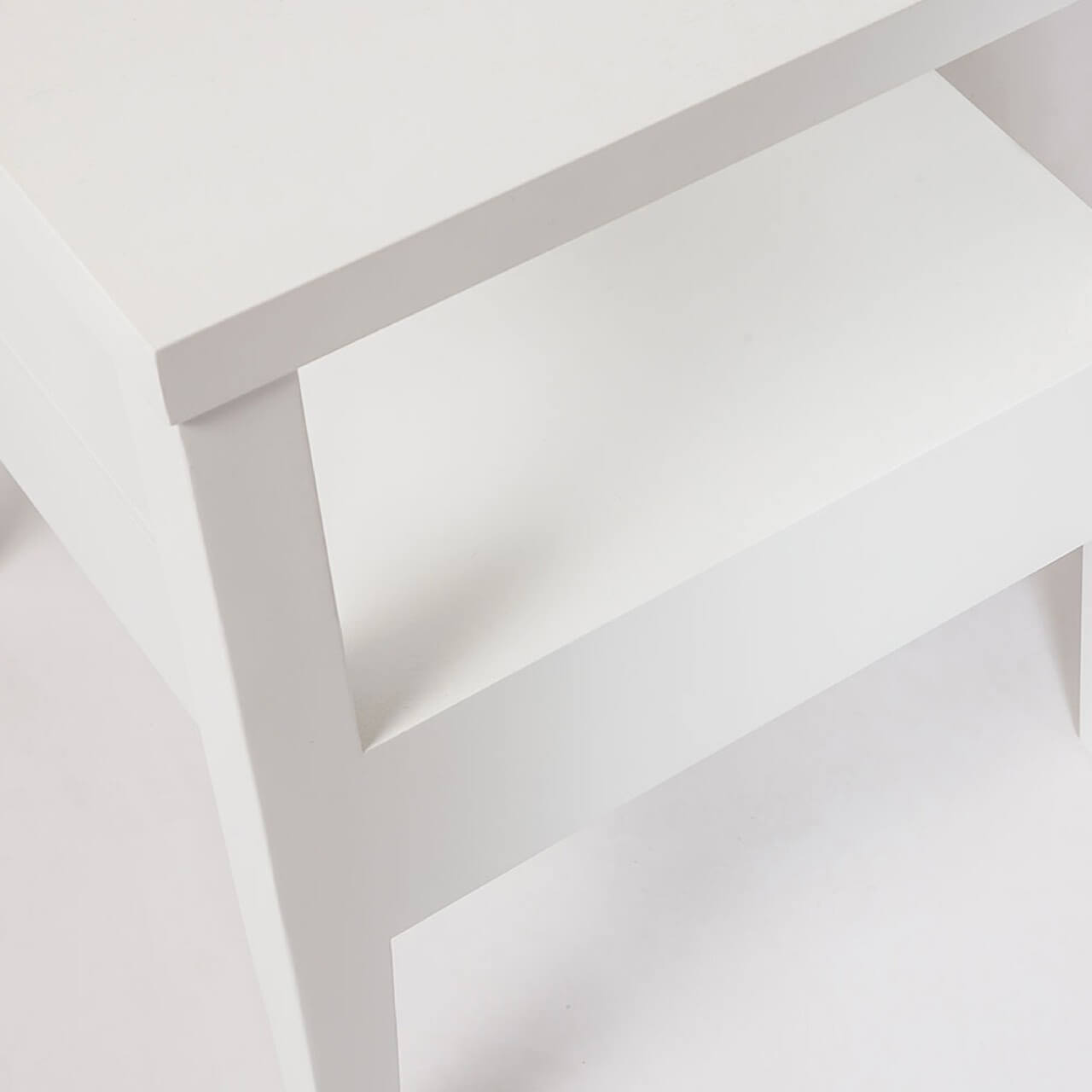 Metro 1 Drawer Accent Table - White