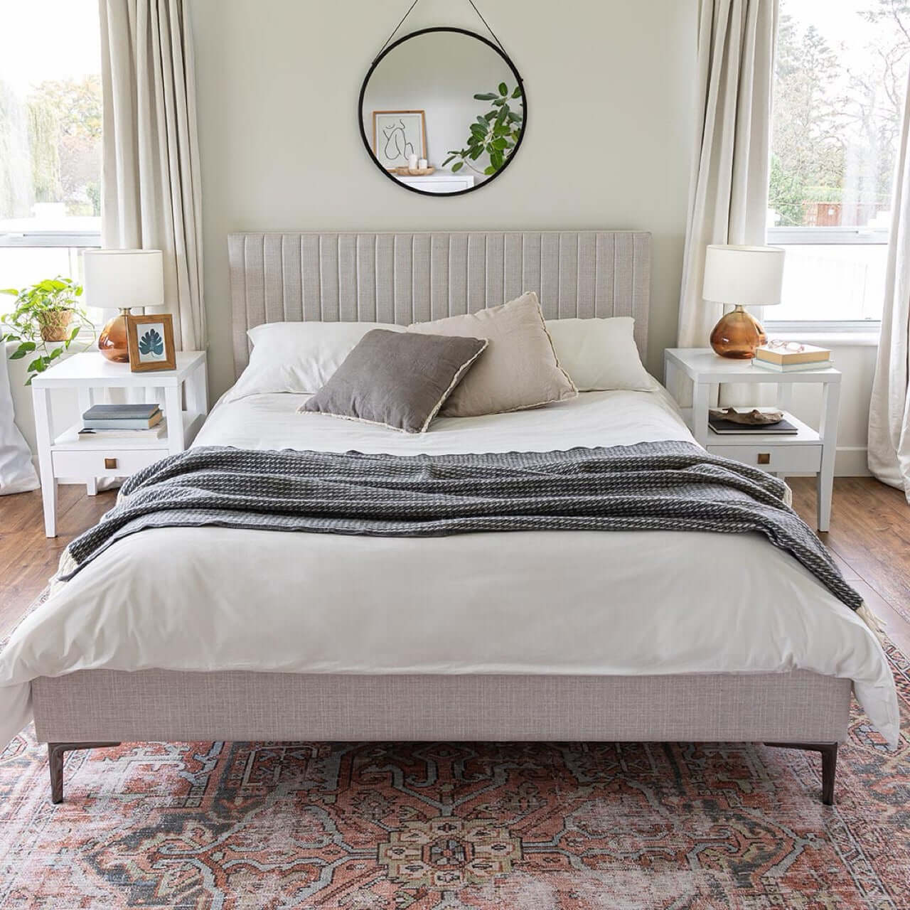 Metro 1 Drawer Accent Table - White