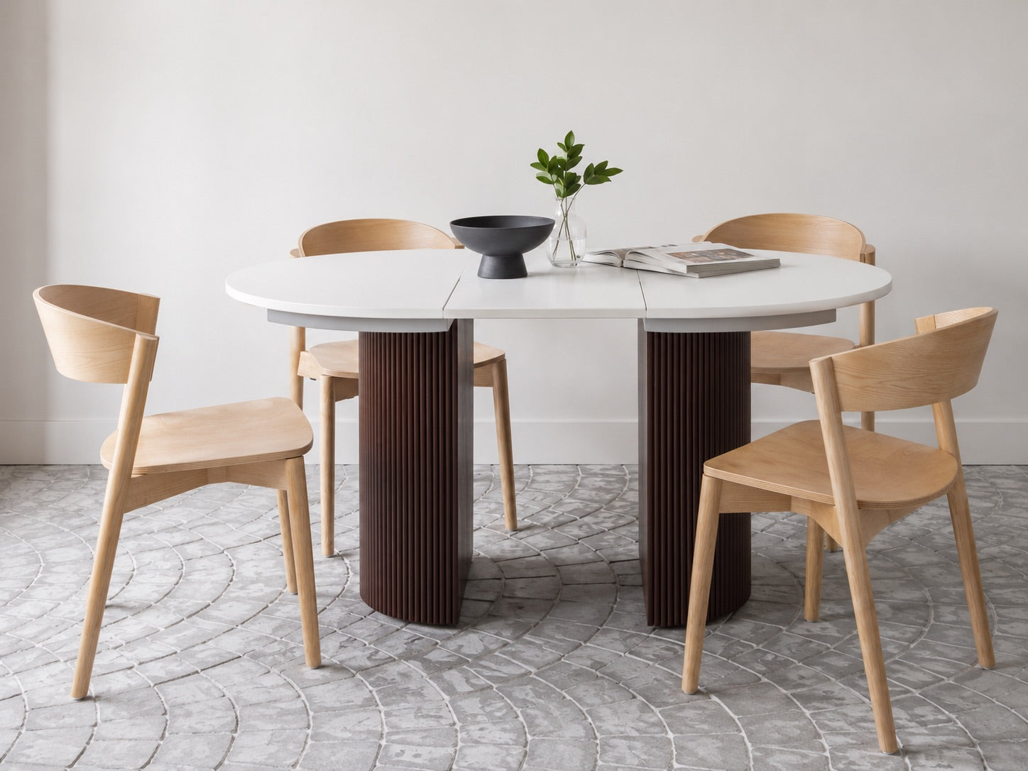 Nest Stackable Dining Chair — Solid Ash Wood Natural